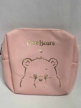 Pink Care Bears Pouch Bag Great Condition Minor Flaws as pictured